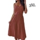 thumbnail image 2 of Minnieouse Vestidos casuales de mujer Moda Elástico Sólido S-3XL sexy Ropa de vacaciones Vestido largo de mujer Ropa de playa Viaje Vestidos Rosado 3XL, 2 of 5