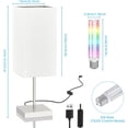thumbnail image 6 of Smart Table Lamp for Bedroom with RGB Colorful changing APP Control & Music Sync Timer, 6 of 8