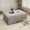 Oyster White, variant on IDEALSOUL Corduroy Ottoman, Rectangle Ottoman Foot Rest for Couch, Oversized Modular Sectional Sofa Stool, Extra Seating & Coffee Table for Sofa, Cloud Foot Rest Foam Support, No Assembly Required