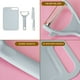 thumbnail image 4 of Chopping Board Knife Set Stainless Steel | Fruit Knife Paring Knife Vegetable Knife Scissors | Pink Blue | With Hanging Hook | Easy Clean | Portable Case | 1 Piece | 28.5×19.4cm, 4 of 6