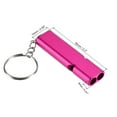 thumbnail image 2 of Uxcell Survival Whistle, Double Tubes Whistles Super Loud, Rose, 2 Pack, 2 of 5
