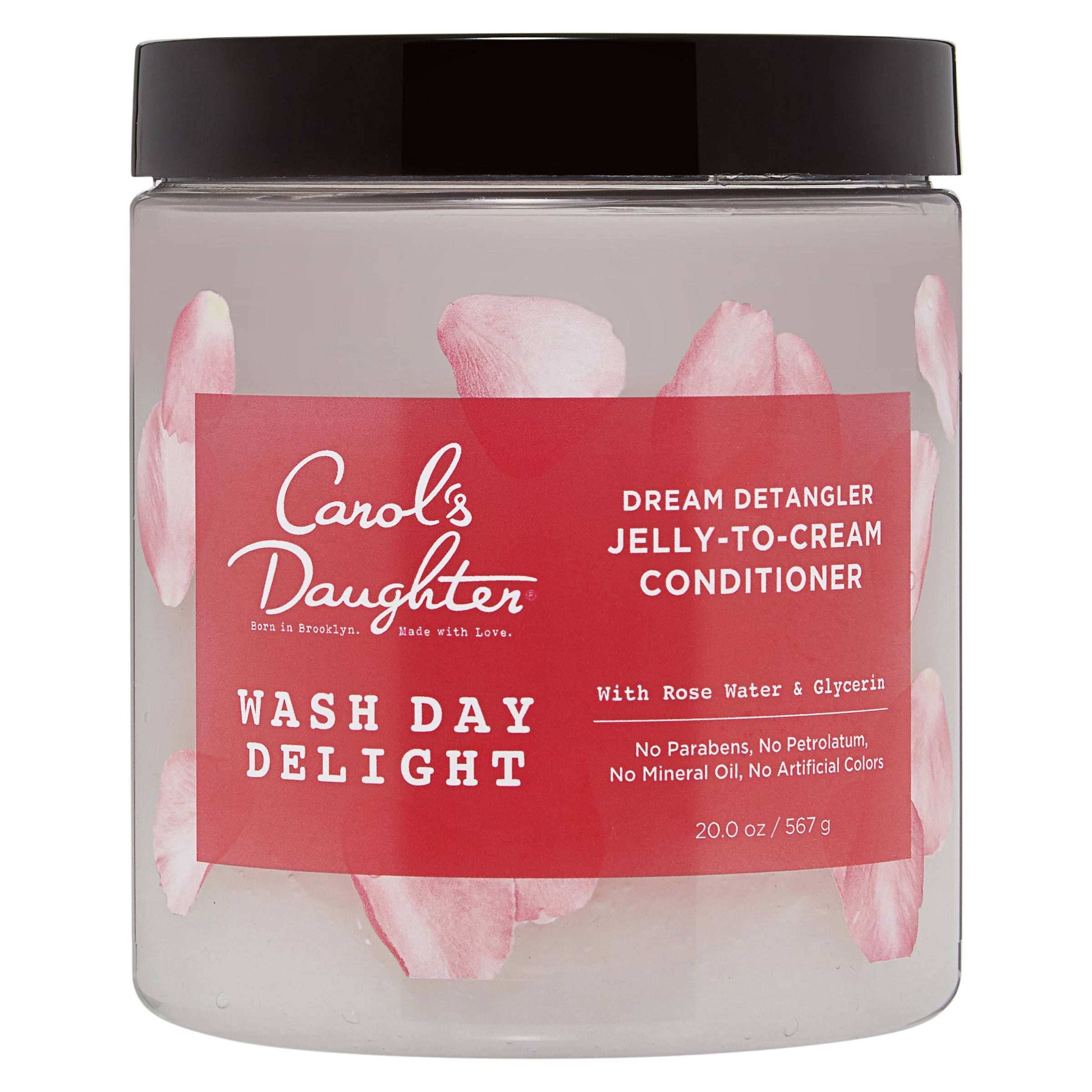 Carol's Daughter Wash Day Delight Detangling Jelly-to-Cream nourishing Daily Conditioner with Glycerin and Rose Water, 20 oz
