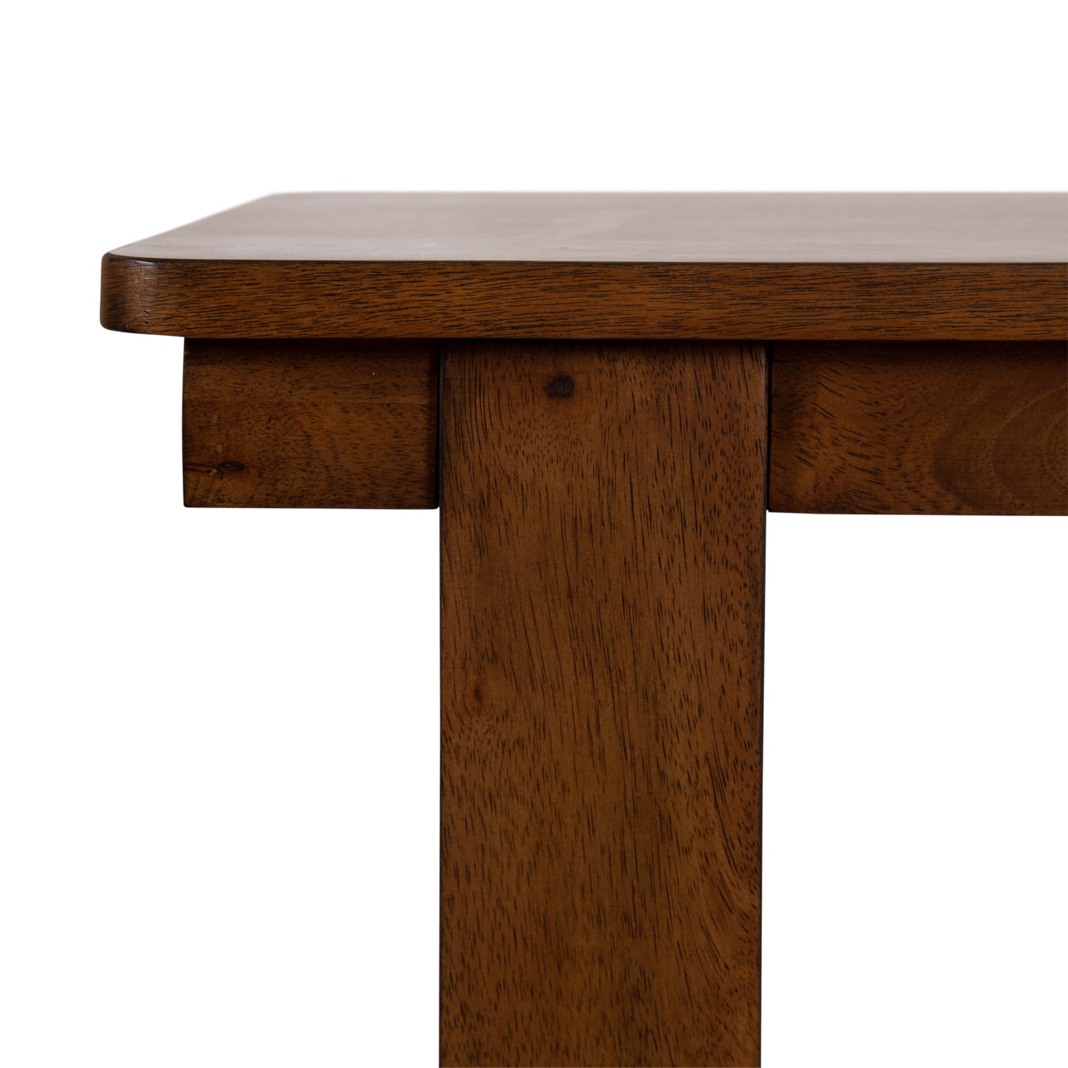 Kate and Laurel Foxford Tiered Rectangle Console Table, 42 x 14 x 30, Walnut Brown, Transitional Two-Tier Wood Entryway Table with Storage for Use as Living Room Behind Couch Table