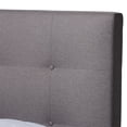 thumbnail image 4 of Baxton Studio Taida Grey Full Size Upholstered Walnut Finished Bed, 4 of 10