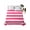 Pink, variant on Yellow Striped Queen Size Flat Sheet, Wrinkleproof & Fadeproof Cooling Flat Bed Sheet Only, Modern Simple Monochrome Geometric White Breathable Soft Bedding Top Sheets 90 x 102 Inches