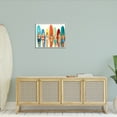thumbnail image 3 of Stupell Industries Abstract Surfer Friends Sports Painting Gray Framed Art Print Wall Art, 30 x 24, 3 of 9
