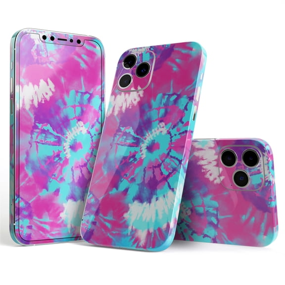 DesignSkinz Spiral Tie Dye V5 Full-Body Skin Decal Wrap Cover for iPhone 16