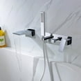thumbnail image 5 of SUMERAIN Wall Mount Tub Faucets Waterfall Tub Filler Spout with Hand Shower, 5 of 5