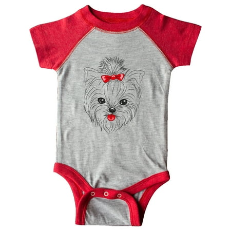 

Inktastic Yorkie Dog Yorkshire Terrier Art Gift Baby Boy or Baby Girl Bodysuit