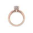 thumbnail image 2 of 2.15 Carat Pear Cut (D/VVS1) Moissanite Diamond Latest Design Wedding Ring for Fiancee Solid 14K Rose Gold Size 4.5 by Diamond-Capitals, 2 of 8