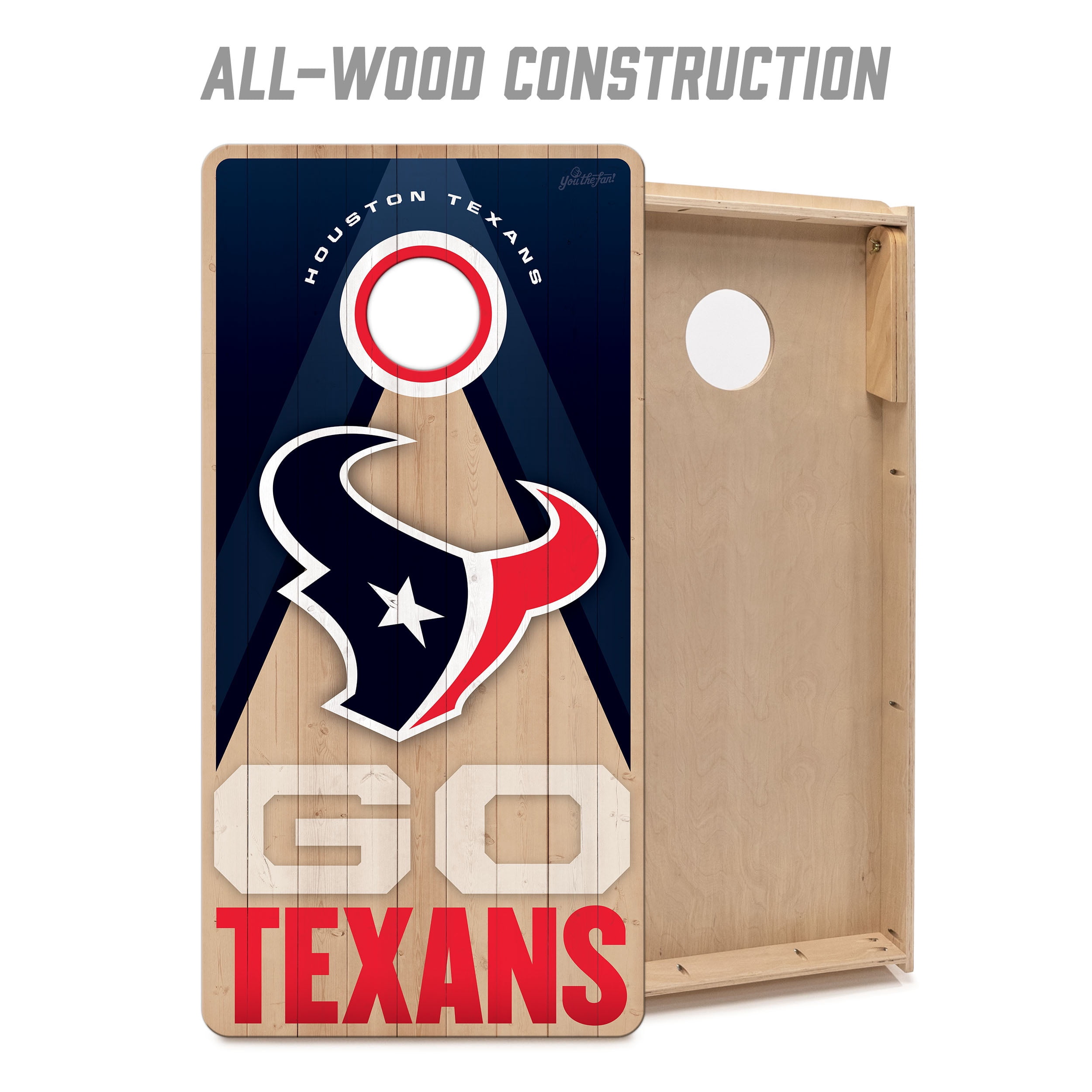 YouTheFan NFL Houston Texans 2x4 Slogan Series Cornhole