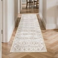 thumbnail image 4 of Washable Runner Rug 2x6 ft Non-Slip Soft Low-Profile Microfiber Farmhouse Distressed Floral Rug for Kitchen, Entryway, Hallway, Laundry, Bedroom, 4 of 6