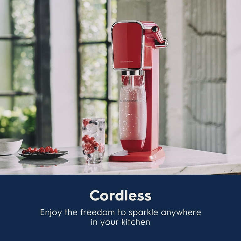 SodaStream Art (Mandarin Red) Sparkling Water Maker with CO2 SodaStream Art (Mandarin Red) Sparkling Water Maker with CO2