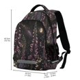 thumbnail image 2 of FORMRS Kids School Backpack Elementary Student Unisex Travel Bookbag with Reflective Stripes, Dark Gothic Floral, 2 of 7