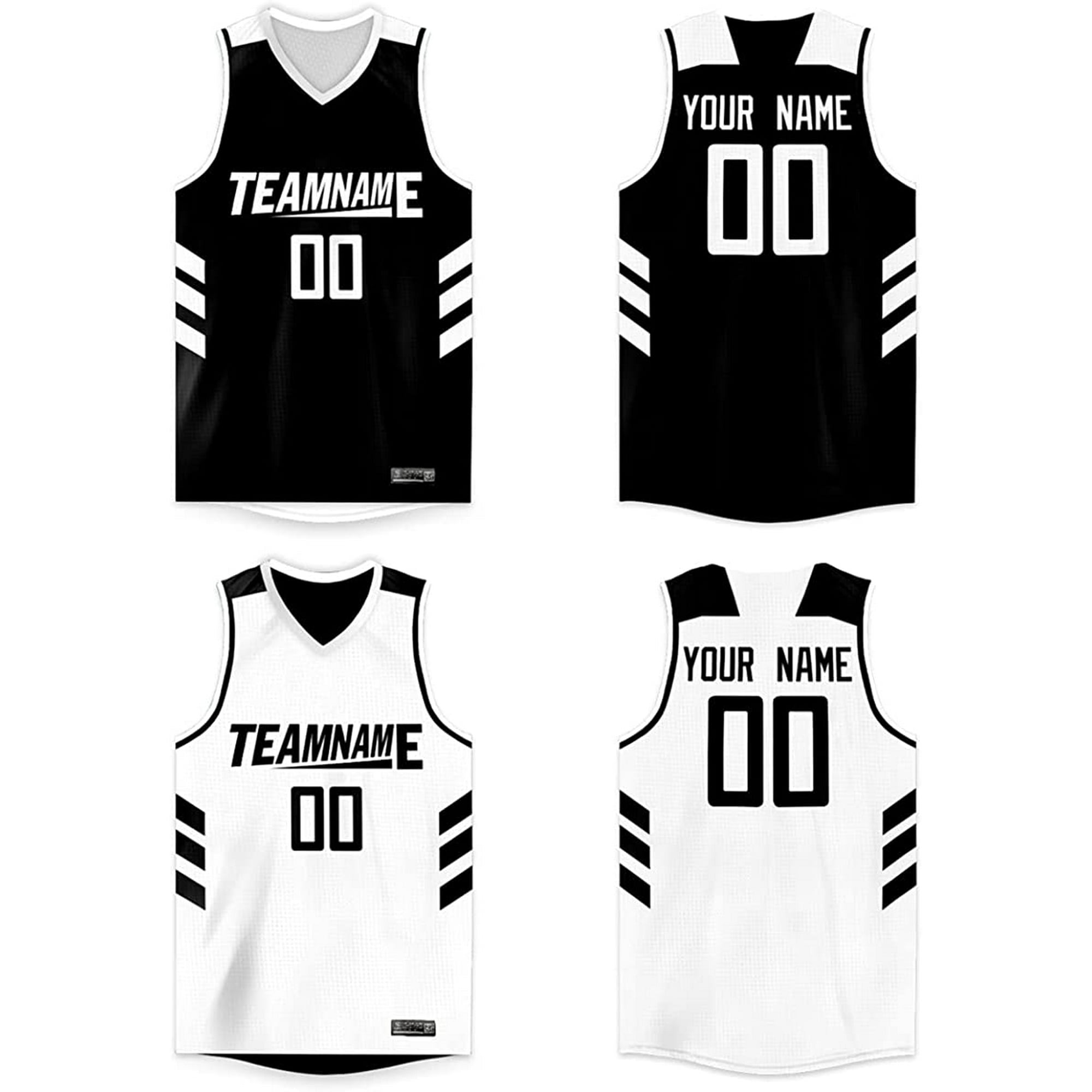 Polyester Custom Men Sublimation Reversible Basketball Uniform Color Grey  And White