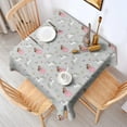thumbnail image 2 of Princess Unicorn Butterfly Pattern Square Tablecloth,Waterproof Square Table Cover,Wipeable Spillproof Washable Table Cover for Home Kitchen Party Decor 52"x52"(132x132cm), 2 of 6