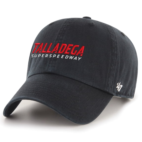 Men's '47  Black Talladega Superspeedway Clean Up Adjustable Hat