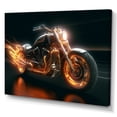 thumbnail image 2 of Designart "Motorcycle Radiance In Neon" Car/Van Wall Art Prints, 2 of 7