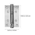 thumbnail image 2 of GOOHOCHY 2Pcs Spring Hinge in Silver for Heavy Duty Use in Entrances 12.5X7.8CM, 2 of 8