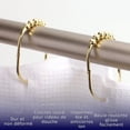 thumbnail image 3 of Juego de 12 ganchos anchos para aros de cortina de ducha de acero inoxidable. Accesorios de baño esenciales Anillos de cortina de alta calidad., 3 of 5