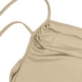 thumbnail image 7 of Zpanxa Knit Tie Back Dress Women's Solid Color Spaghetti Strap Backless Slip Dress Night Out Loungewear, 7 of 7