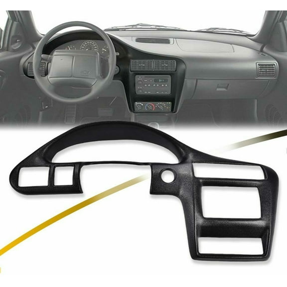 FIT FOR 2000-2005 CHEVY CAVALIER INSTRUMENT CLUSTER PANEL BEZEL OVERLAY BLACK
