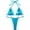 Green, variant on Women's Sexy Solid Metallic Bikini Set Y2K Two Piece Swimsuit Full Coverage Bathing Suit Push Up Swimwear for Women