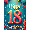 thumbnail image 4 of Neon Style Happy 18 Birthday Backdrop Banner Party Decoration Background for Photography Birthday Parties Celebration Events Photo Props, 4 of 8