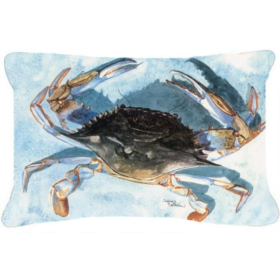 Carolines Treasures  Crab Indoor & Outdoor Fabric Decorative Pillow