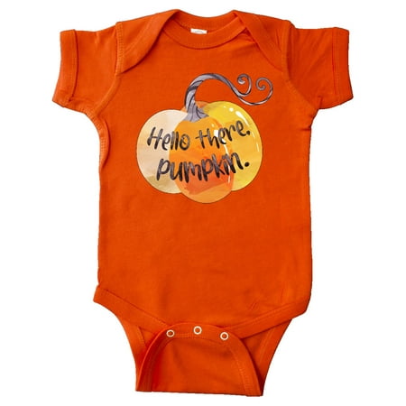 

Inktastic Fall Hello there Pumpkin Gift Baby Boy or Baby Girl Bodysuit