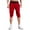 Red, variant on Men's Casual Shorts Lightweight Breathable Athletic Casualwear for Outdoor Activities Running Gym Workouts and Everyday Use Men's Shorts Black Mens Elastic Waist Running