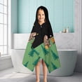 thumbnail image 6 of Green Bigfoot and Campfire Pattern Hooded Bath Towel，50"x30" for Ages 3 To 12 Kids, Quick Dry Lightweight Soft Microfiber Hood Beach Towel Cover Up for Kids, 6 of 7