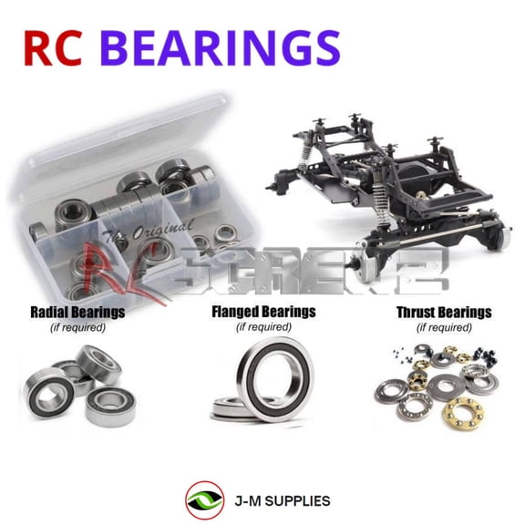 RCScrewZ Rubber Shielded Bearings vanq002r for Vanquish VRD Carbon 1/10 Crawler Kit (VPS09015) | SET