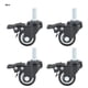thumbnail image 2 of Rueda giratoria, 4 piezas Rueda giratoria de 1,5 pulgadas Diseño elevado con ruedas en pulgadas, 2 of 8