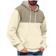 thumbnail image 1 of WILLBEST Sudaderas De Hombre Men'S Versatile Simp Le Colorblocking Casual Sport Drawstring Hooded Sweatshirt Grande, 1 of 4
