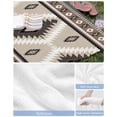 thumbnail image 6 of Brown Boho Beach Towels Oversized Super Absorbent, Vintage Rustic Southwest Aztec Geometric Lightweight Bath Towel Quick Dry Sets For Bathroom/Pool/Rv Camping/Beach Play/Gym Room/Picnic 31"x62", 6 of 8