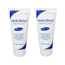 2 Pack Vanicream Shave Cream For Sensitive Skin 6oz Each