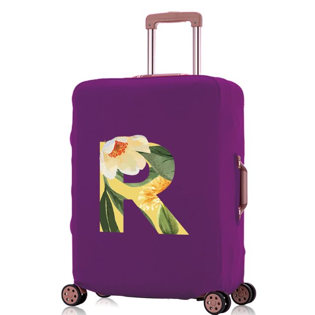 Travel Accessories Luggage Covers Travel Suitcase Cover Protector Reusable Washable 18-32inch Floral Printed Pattern Series 8floral R M