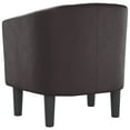 thumbnail image 3 of vidaXL Tub Chair Brown Faux Leather, 3 of 5