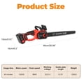 thumbnail image 6 of Wharick Mini Electric Chainsaw 25.98 Inch Ergonomic Anti-Slip Grip 45 Minutes Runtime, 6 of 18