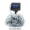 thumbnail image 3 of YOBOLK Outdoor String Lights Solar Flower String Lights Outdoor 20 LED Light Christmas Decorations For Garden Fence Patio Yard Christmas Tree Home Wedding Patio Party Decoration Clearance, 3 of 7