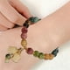 thumbnail image 5 of Pulsera de turmalina de color natural Pulsera de piedra natural Pulsera de las mujeres Pulsera de regalo de cumpleaños de las mujeres, 5 of 8