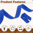 thumbnail image 4 of Uxcell 10 Yards 1.2" #5 Nylon Coil Zipper Sewing Tape with 20 Zip Slider, Blue, 4 of 6