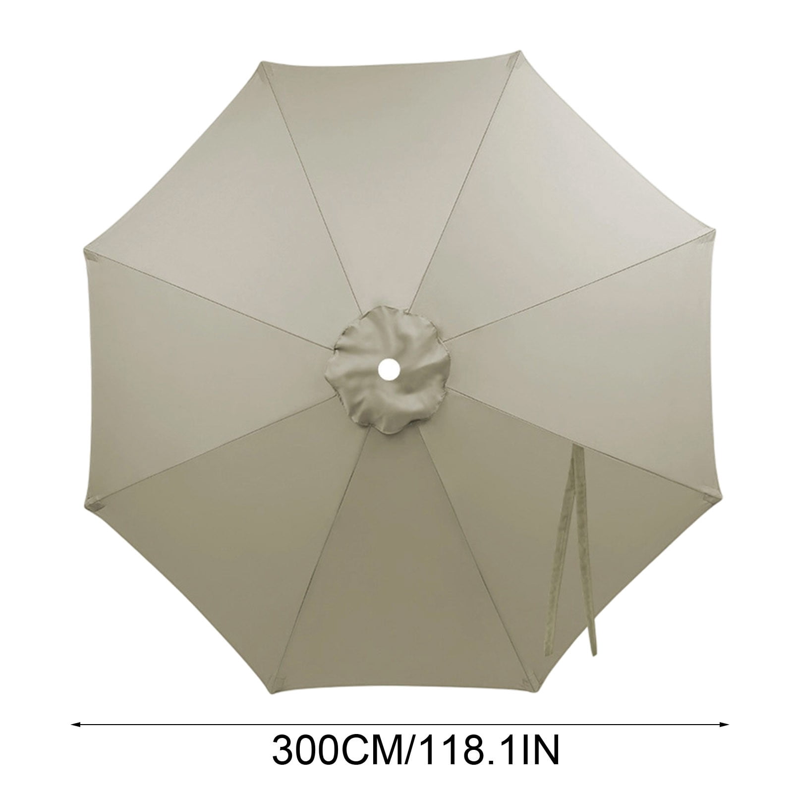 YiJuHui 9.84ft Patio Umbrella Replacement, Banana Umbrella Cover Waterproof UV Protection, Outdoor Sun Shade Fabric for Pool Backyard Garden, Weather Resistant Patio Canopy Top