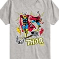 thumbnail image 3 of Marvel Thor - Stickers Style - Toddler and Youth Short Sleeve Graphic T-Shirt, 3 of 5
