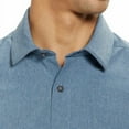thumbnail image 3 of Kirkland Signature Men's Traditional Dress Shirts (Dark Blue/ Grey Check, XL 17-17.5x34/35), 3 of 4