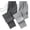 Black, variant on Men’s Fleece Lined Jogger Pants Zipper Pocket Elastic Waist Loose Fit Winter Sweatpants