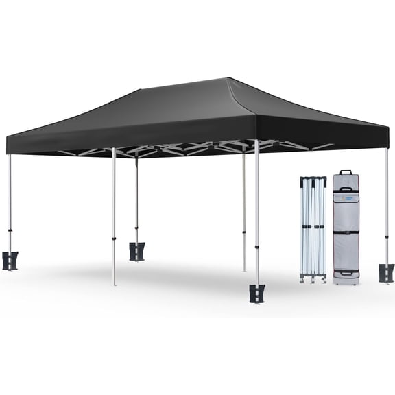 AMERICAN PHOENIX 10x20 Canopy Tent w/ Roller Bag, Camping Tarp, Ropes and Stakes