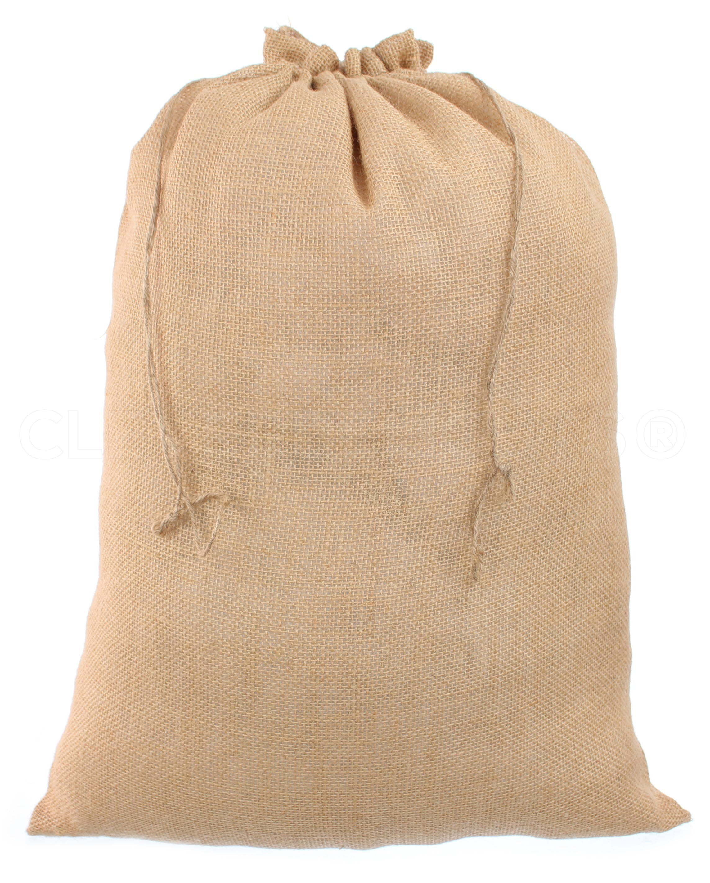 Lot of 8 Burlap Potato Sack  17" x 26" with Natural Fabric Bags 