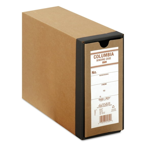 Globe-Weis COLUMBIA Recycled Binding Cases, 2 Rings, 3.13" Capacity, 11 x 8.5, Kraft